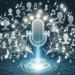 "Amazon's Alexa showcasing personalized voice options with celebrity voices in a smart home setting, highlighting innovation in voice technology."