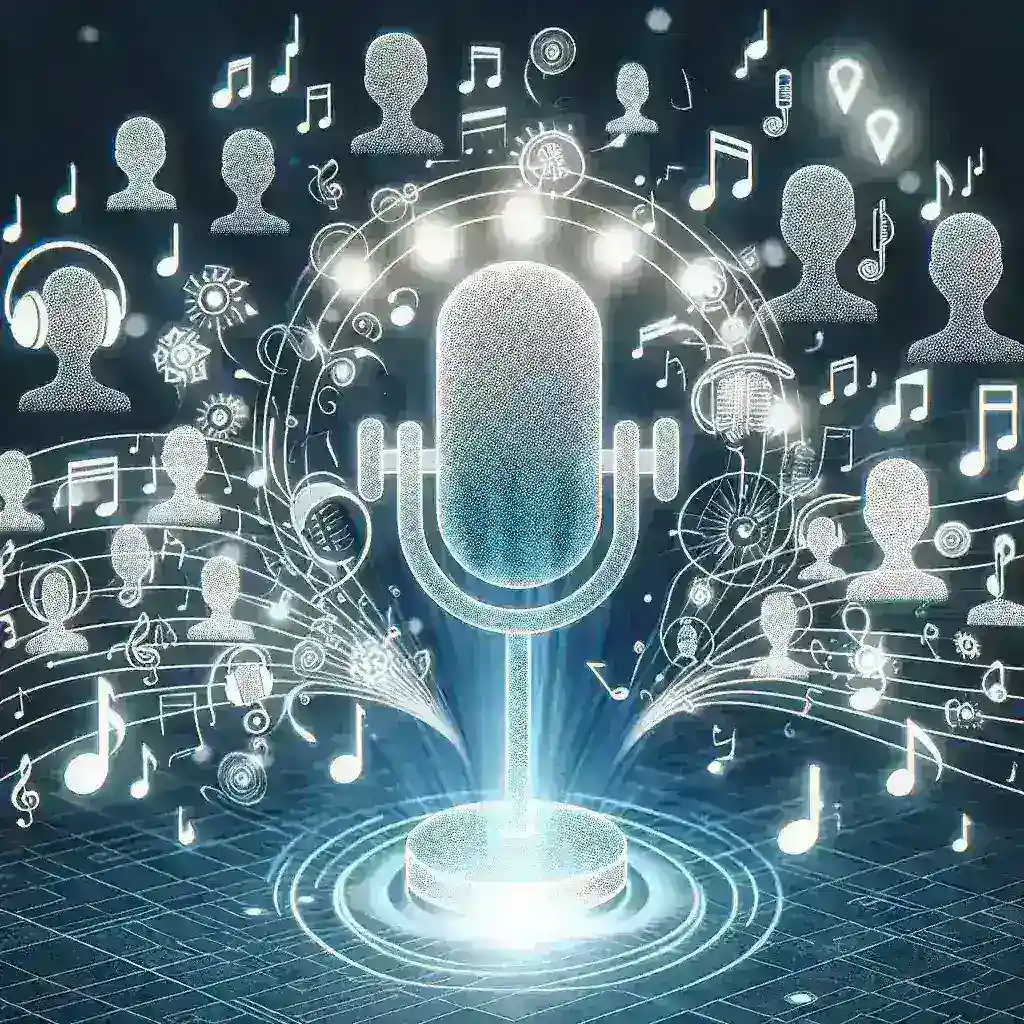 "Amazon's Alexa showcasing personalized voice options with celebrity voices in a smart home setting, highlighting innovation in voice technology."