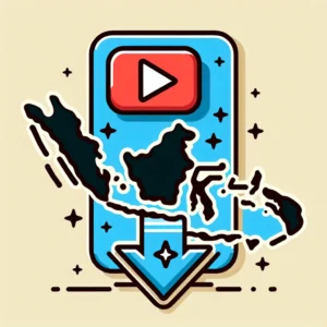 "Langkah-langkah cara download video YouTube dengan mudah dan aman di Indonesia, menampilkan antarmuka aplikasi download dan ikon YouTube."